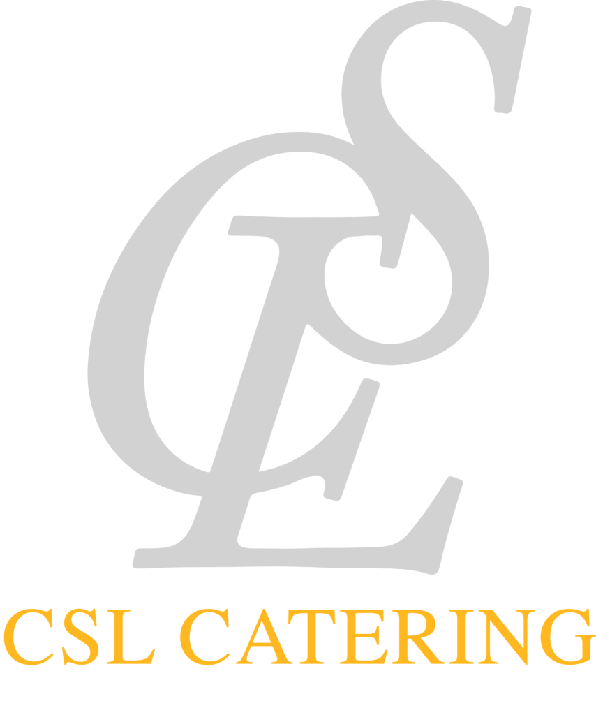 CSL Catering München Logo mit dem Slogan: Delivering Happiness with Taste