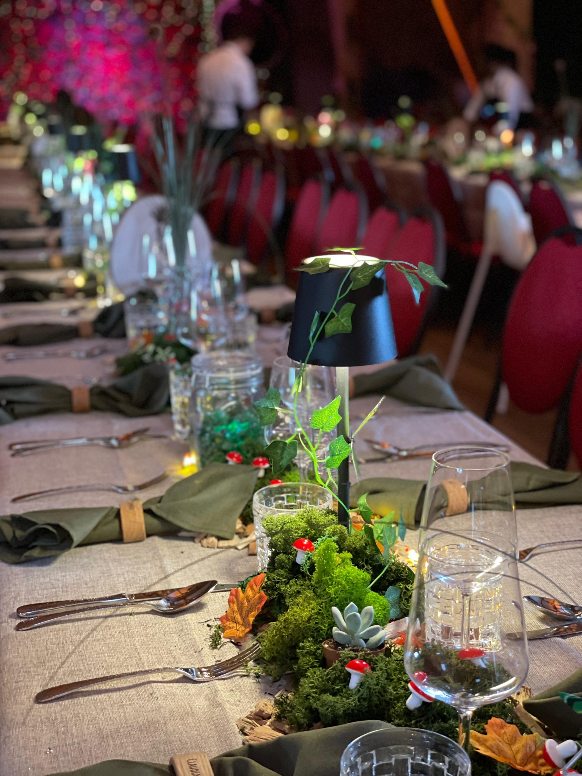 CSL Hochzeitscatering in München mit Wald-Thema