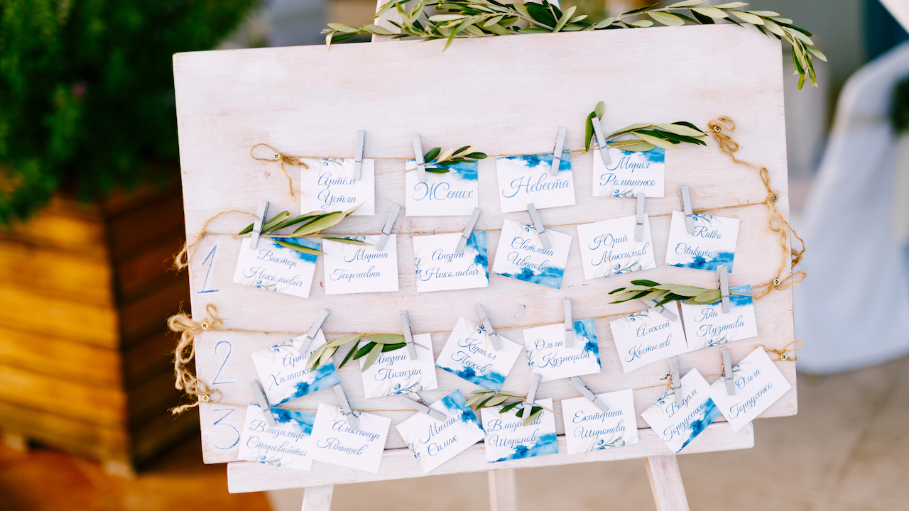 Sitzplan Hochzeit Idee